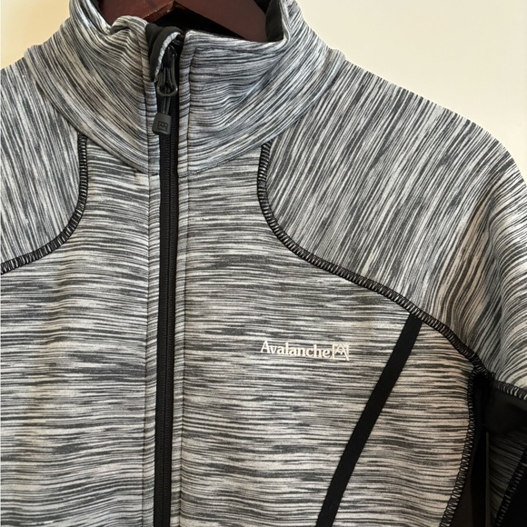 Black and Grey Athletic Avalanche Zip Up. Size Small. - Picture 2 of 5